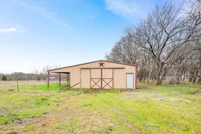 a view of an outdoor space and swimming pool