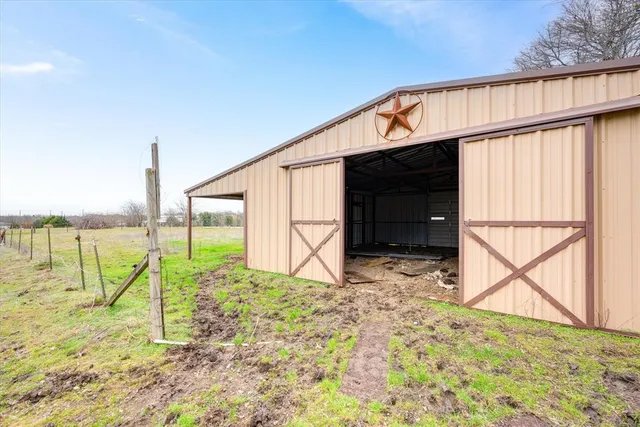 a view of a lake with a big yard