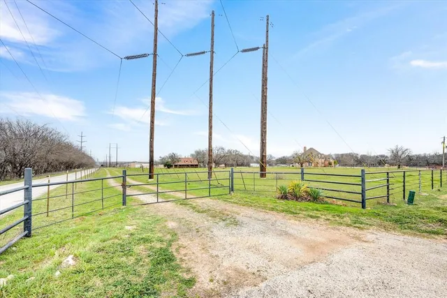 a view of a swimming pool with an outdoor space