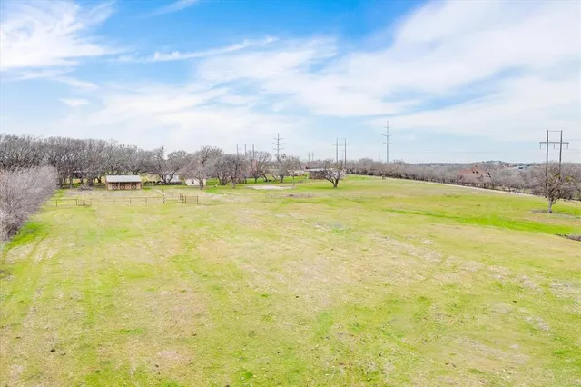 a view of a swimming pool with an ocean view