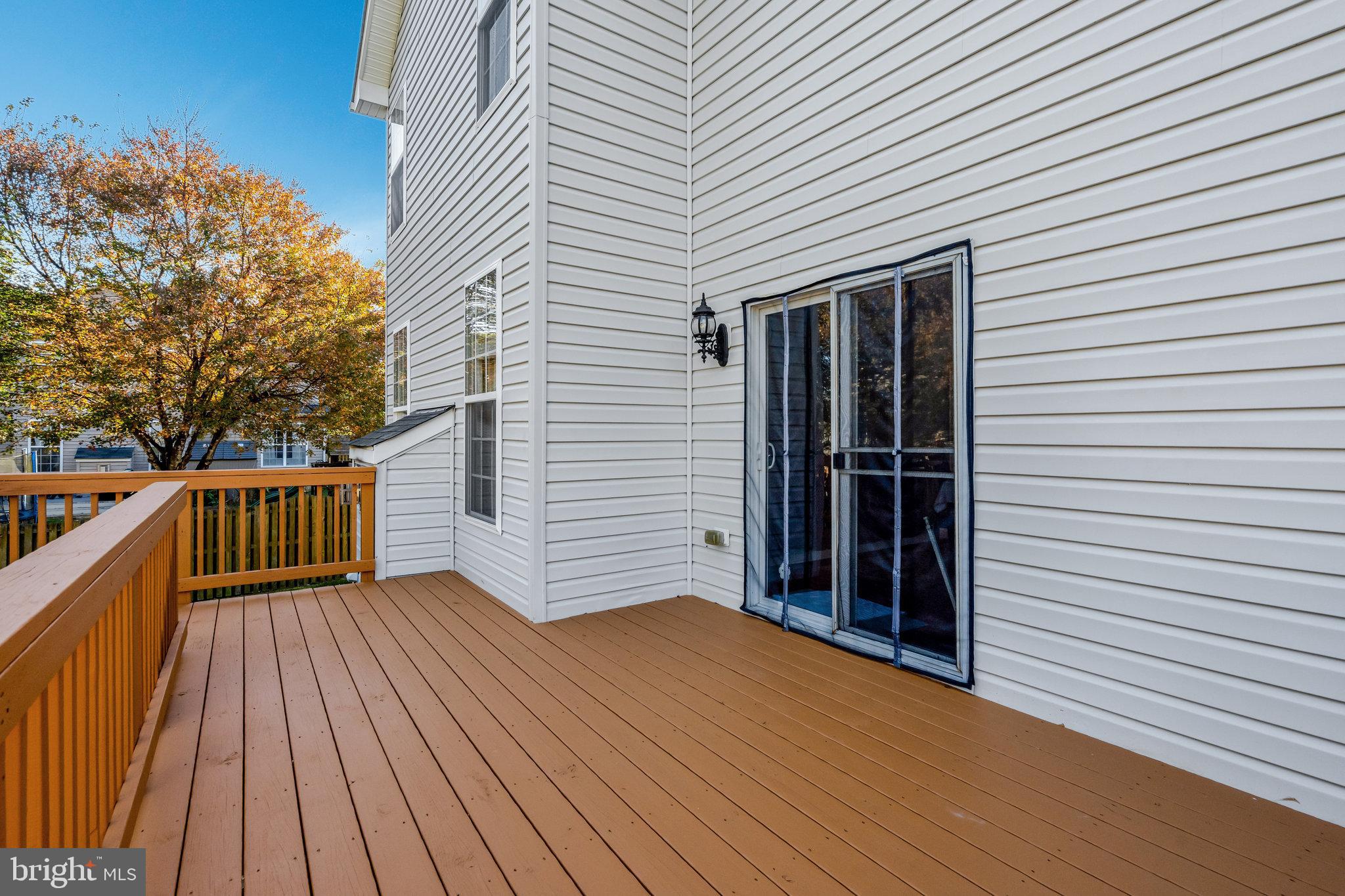 7726 Yalta Way Gainesville, VA 20155 - Photo 63 of 75 a view of deck with wooden floor and fence