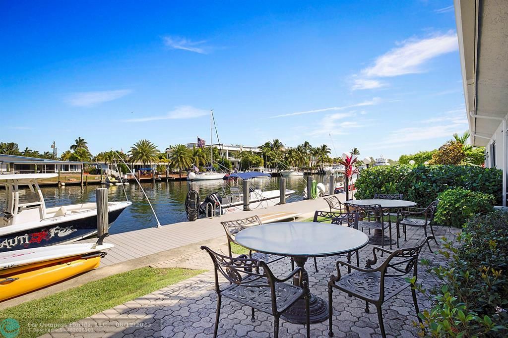 2743 Northeast 28th Court, Unit 3 Lighthouse Point, FL 33064 - Photo 37 of 56 a outdoor view with a sitting space