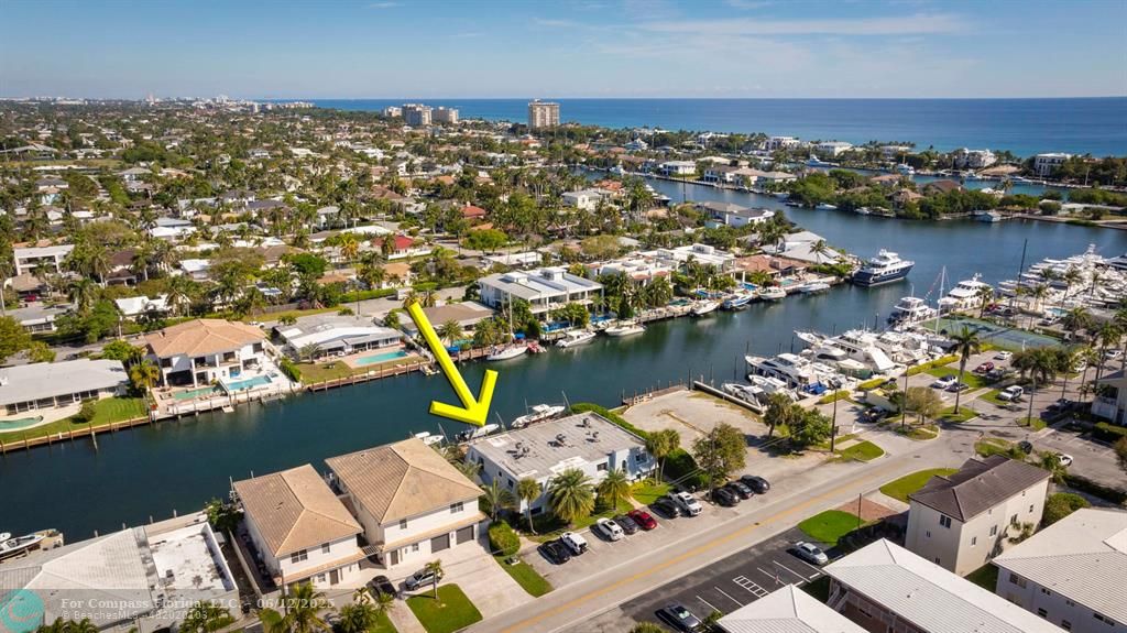 2743 Northeast 28th Court, Unit 3 Lighthouse Point, FL 33064 - Photo 56 of 56 an aerial view of a city