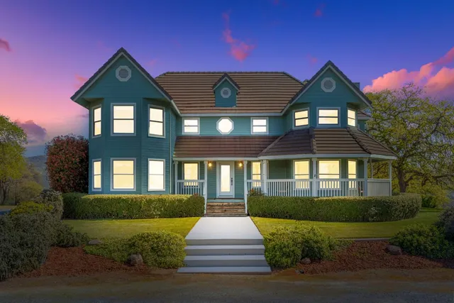 a front view of a house