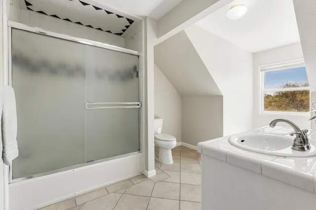 a view of a bathroom with a shower