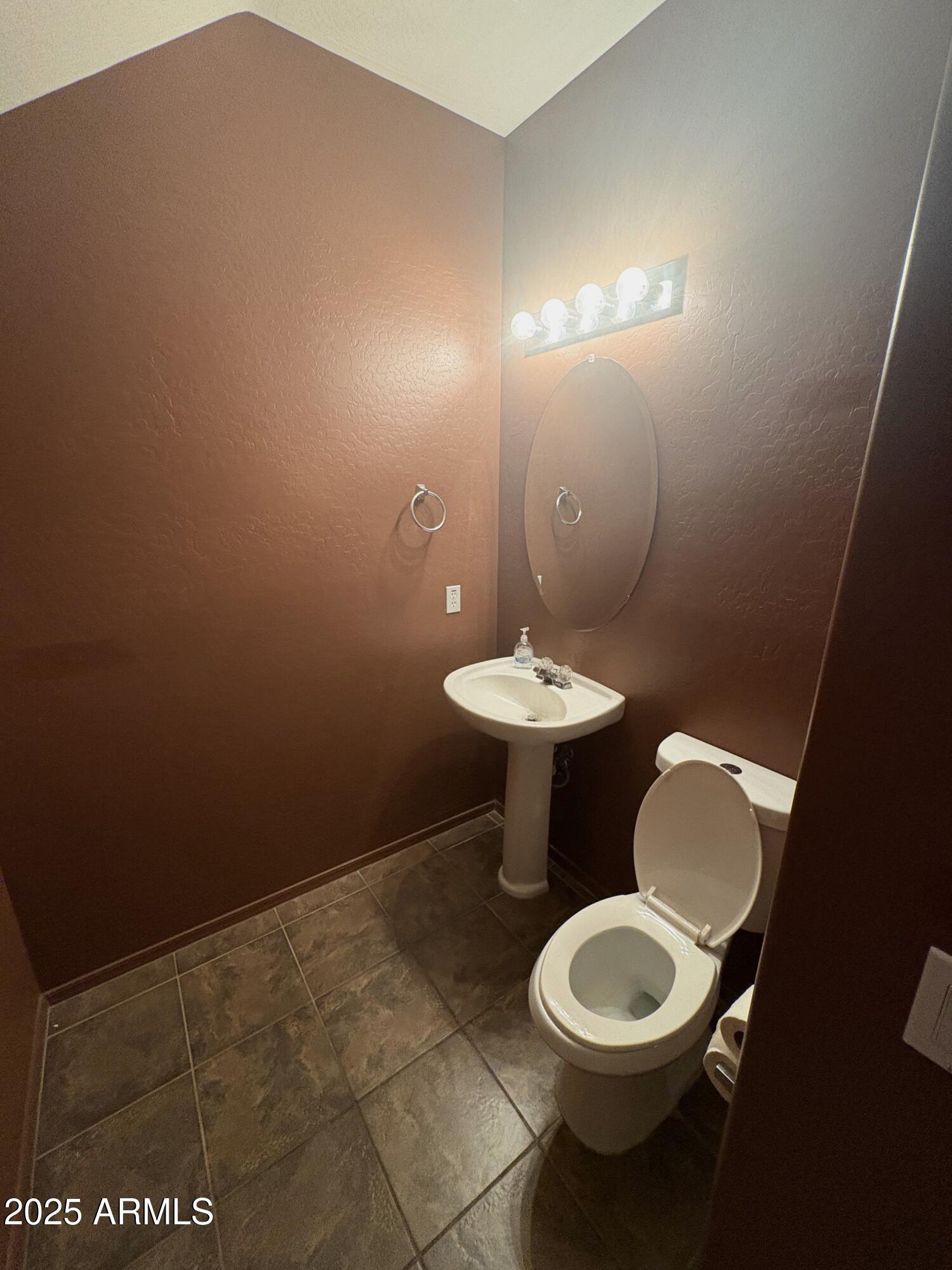 3057 East Pinto Valley Road San Tan Valley, AZ 85143 - Photo 16 of 17 a bathroom with a toilet sink and mirror