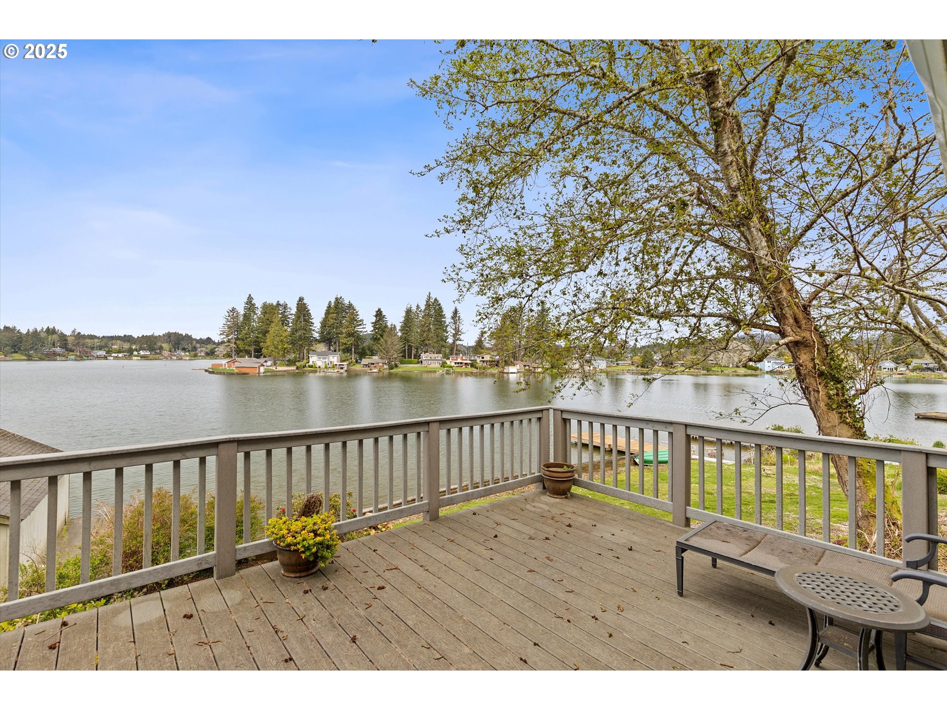 2871 Northeast East Devils Lake Road Otis, OR 97368 - Photo 36 of 48 a view of outdoor space with deck and yard