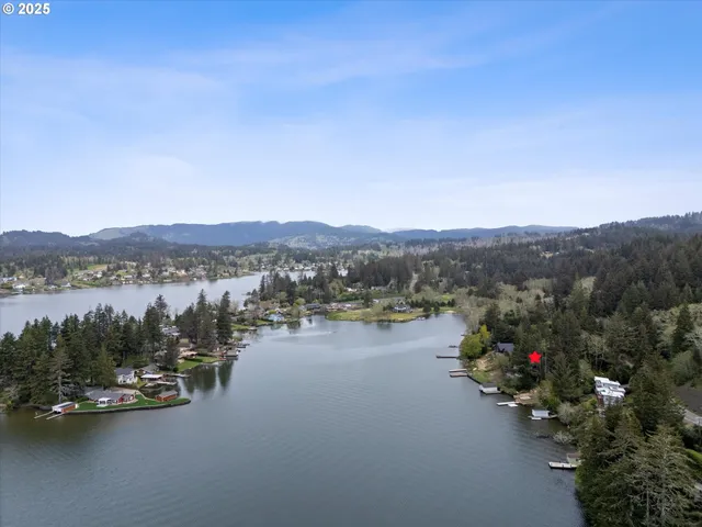 a view of lake and ocean