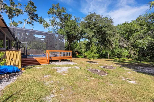a view of outdoor space with swimming pool