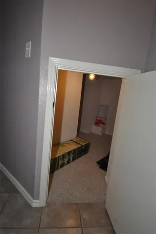 an entryway with a window