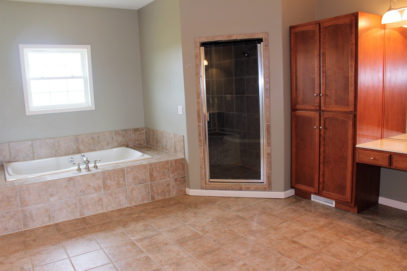 3978 Connors Road Clinton, IL 61727 - Photo 19 of 34 a spacious bathroom with a tub and shower