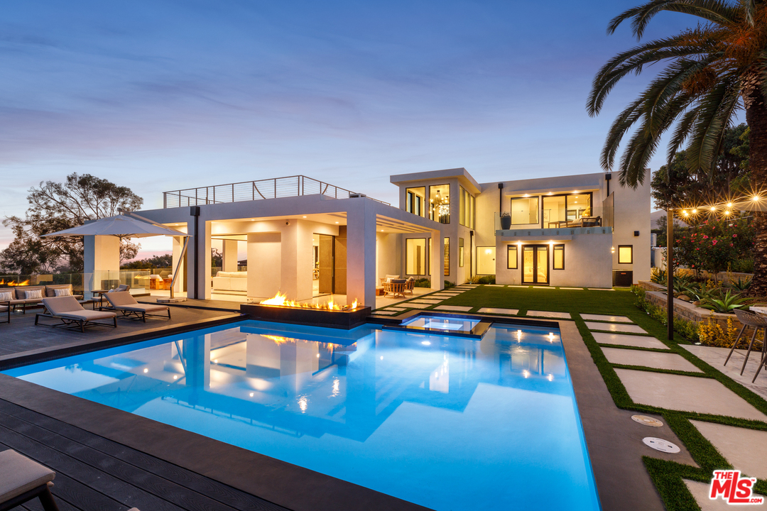 5944 Filaree Heights Road Malibu, CA 90265 - Photo 29 of 33 a view of swimming pool with seating area