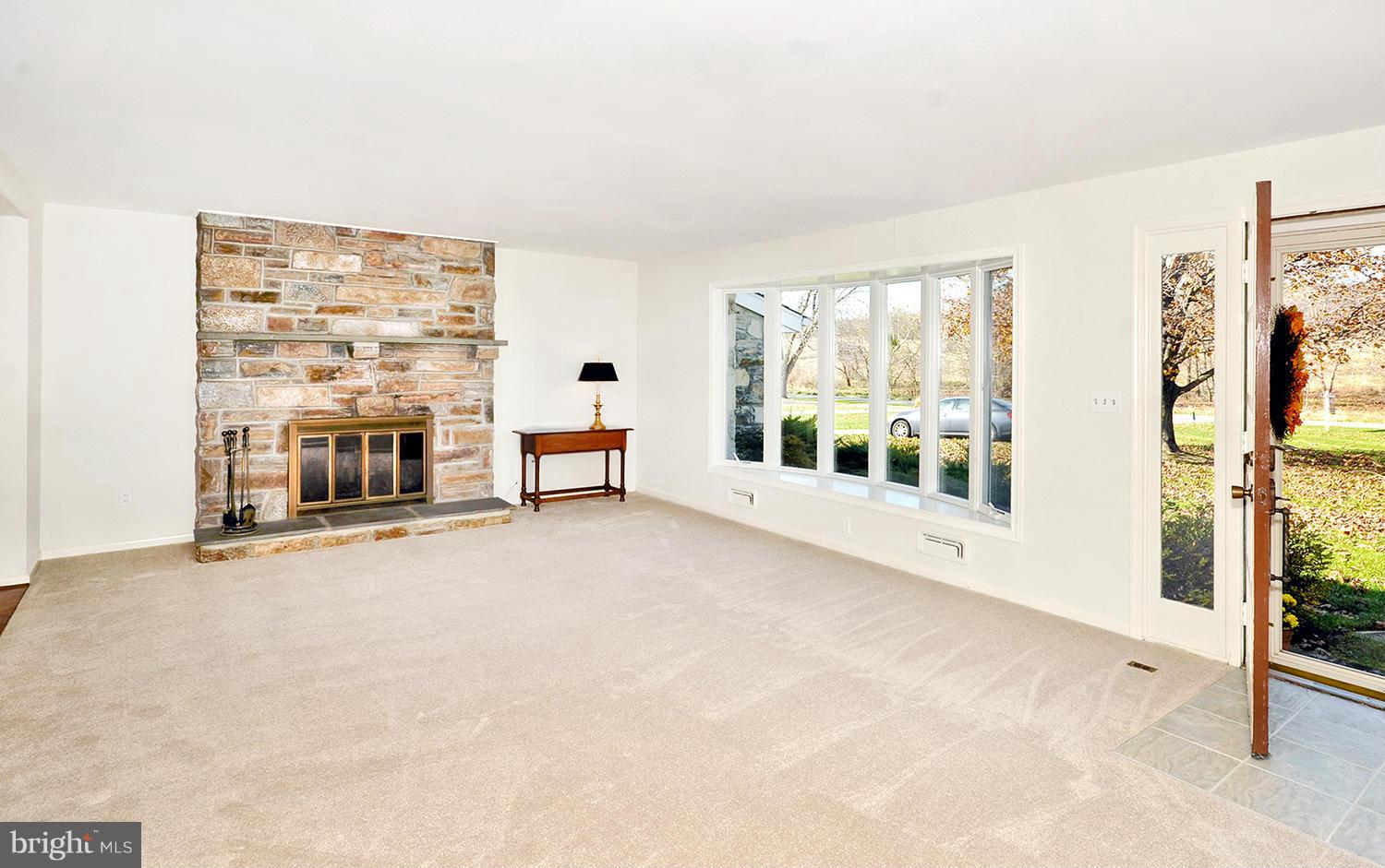 12563 Dulaney Valley Road Phoenix, MD 21131 - Photo 5 of 30 Living Room with wood burning Fireplace