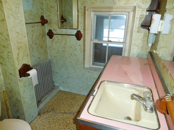 278 Belchertown Road Ware, MA 01082 - Photo 11 of 22 a bathroom with a granite countertop sink a toilet and shower