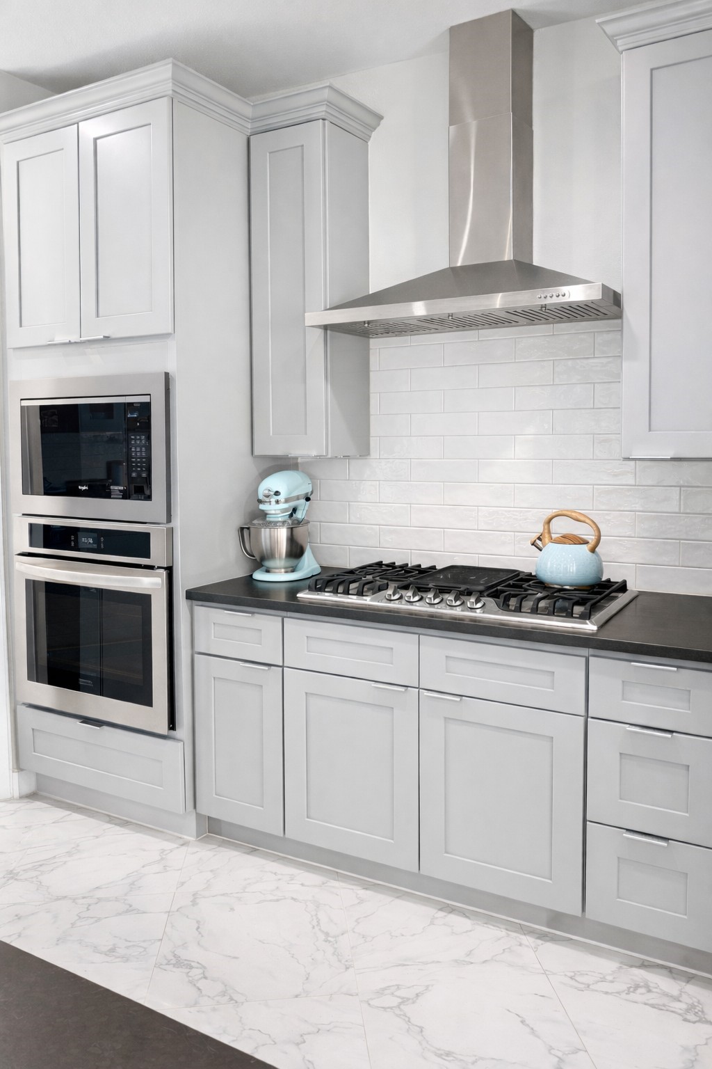 10115 Porto Rico Road Houston, TX 77041 - Photo 6 of 17 a kitchen with granite countertop a sink and cabinets