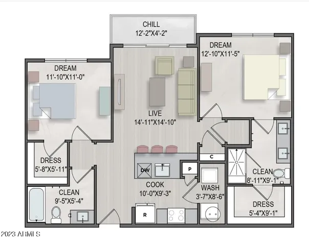 $1,669 | 26800 North 27th Avenue, Unit B1, Phoenix, AZ 85085
