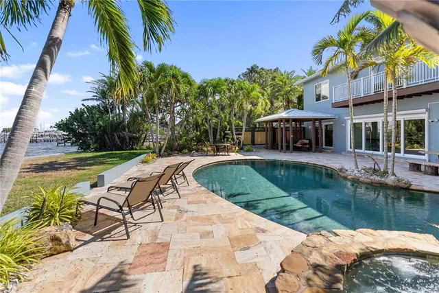 a house view with a outdoor space