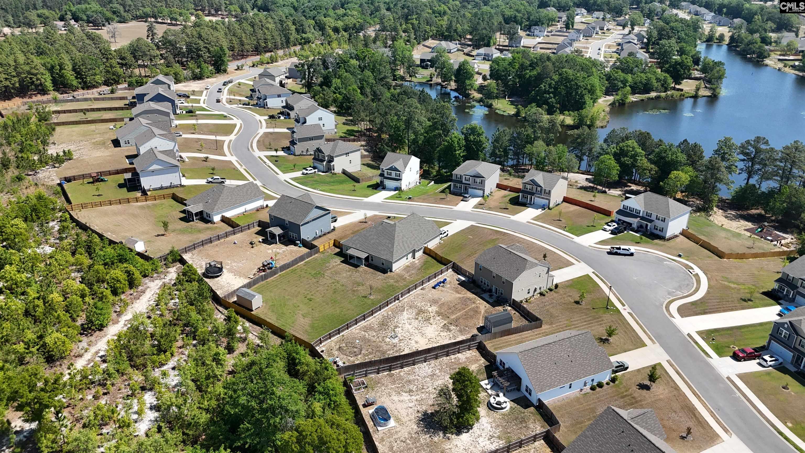 272 Shadowbrook Way Camden, SC 29020 - Photo 42 of 43 an aerial view of a house with outdoor space and lake view