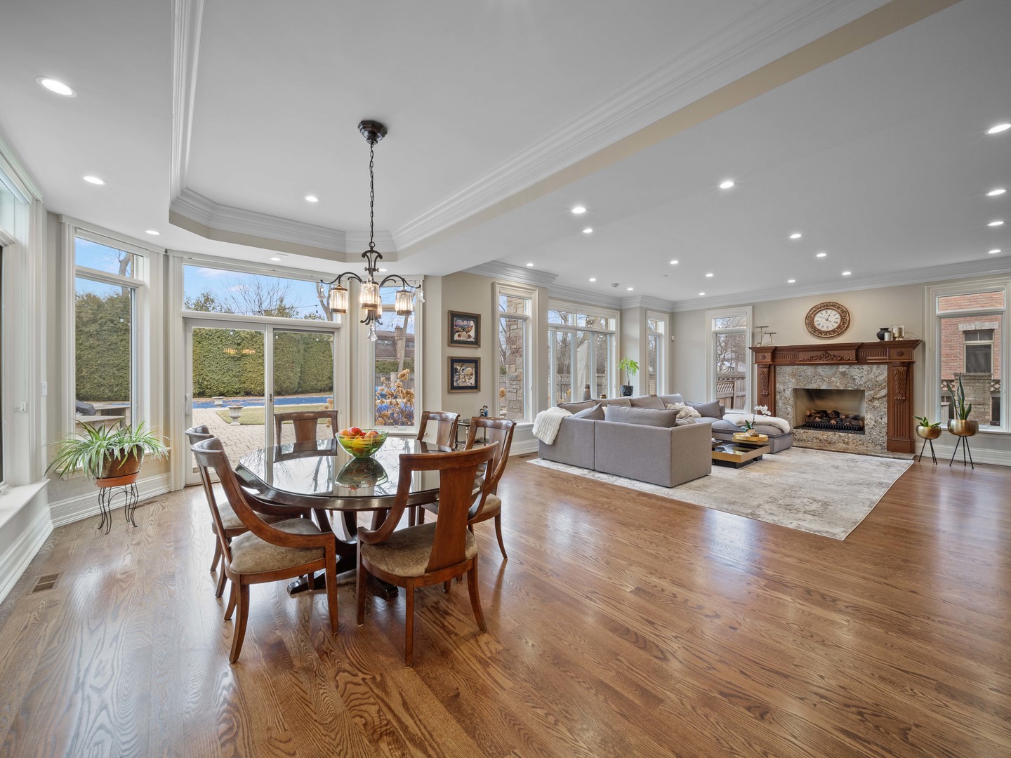 700 Greenwood Road Northbrook, IL 60062 - Photo 26 of 81 a view of a dining room with furniture window and wooden floor