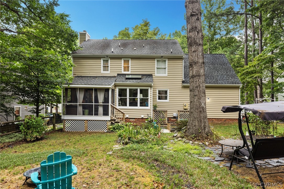 5603 Standing Oak Road Midlothian, VA 23112 - Photo 34 of 39 a house view with a garden space