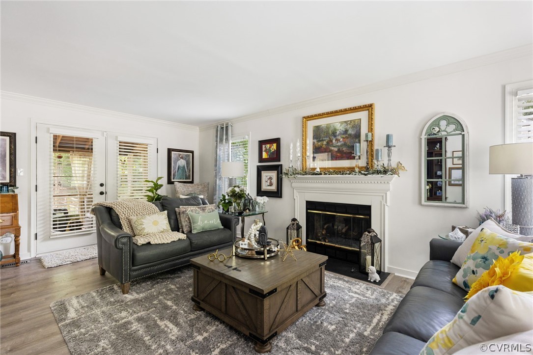 5603 Standing Oak Road Midlothian, VA 23112 - Photo 4 of 39 a living room with furniture and a fireplace