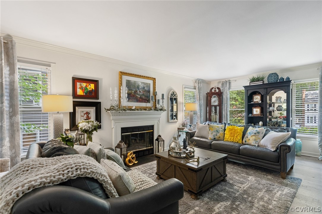 5603 Standing Oak Road Midlothian, VA 23112 - Photo 8 of 39 a living room with furniture fireplace and window