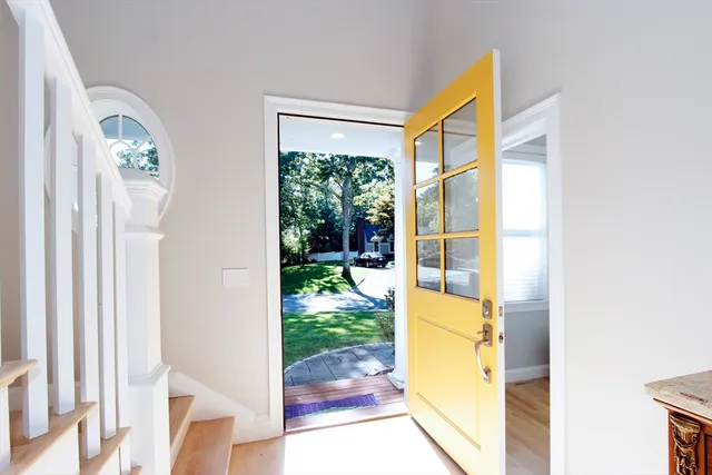 a view of front door