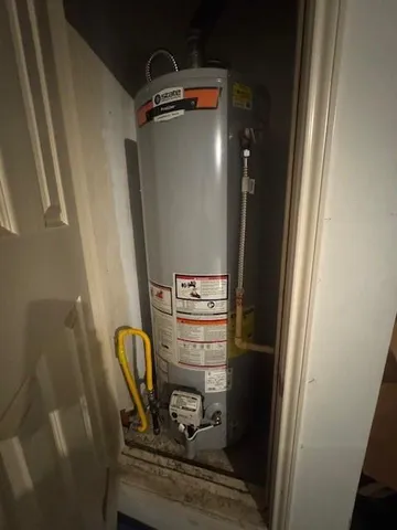 a view of water heater room