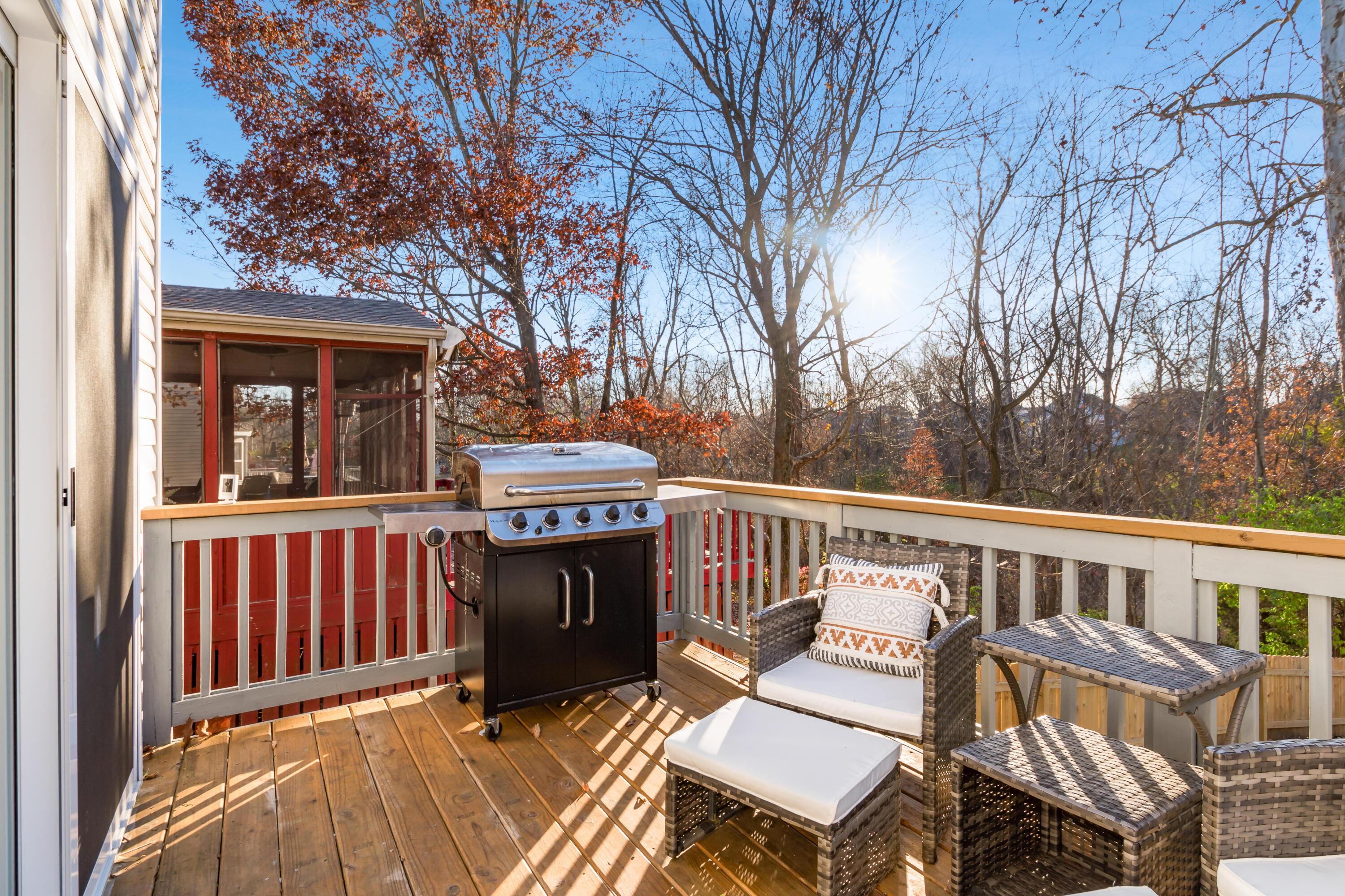 565 Marcum Road Blacklick, OH 43004 - Photo 24 of 29 Rear deck off kitchen makes cooking out much easier