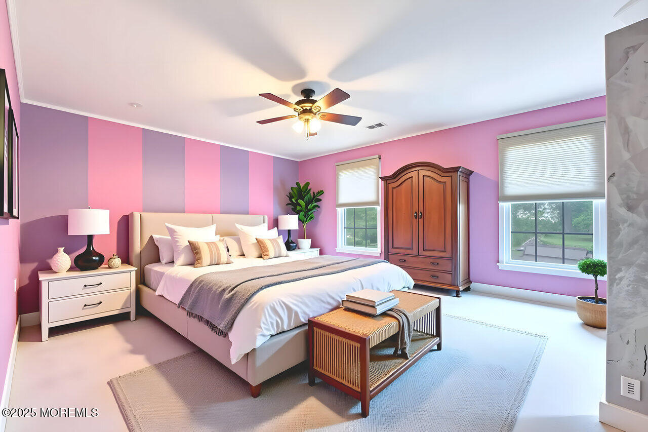 4 Cranberry Court Cream Ridge, NJ 08514 - Photo 31 of 51 a spacious bedroom with a bed and a couch