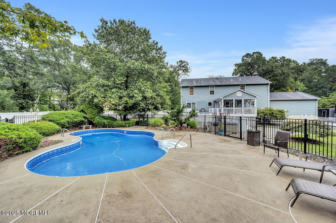4 Cranberry Court Cream Ridge, NJ 08514 - Photo 45 of 51 a view of a house with swimming pool and sitting area