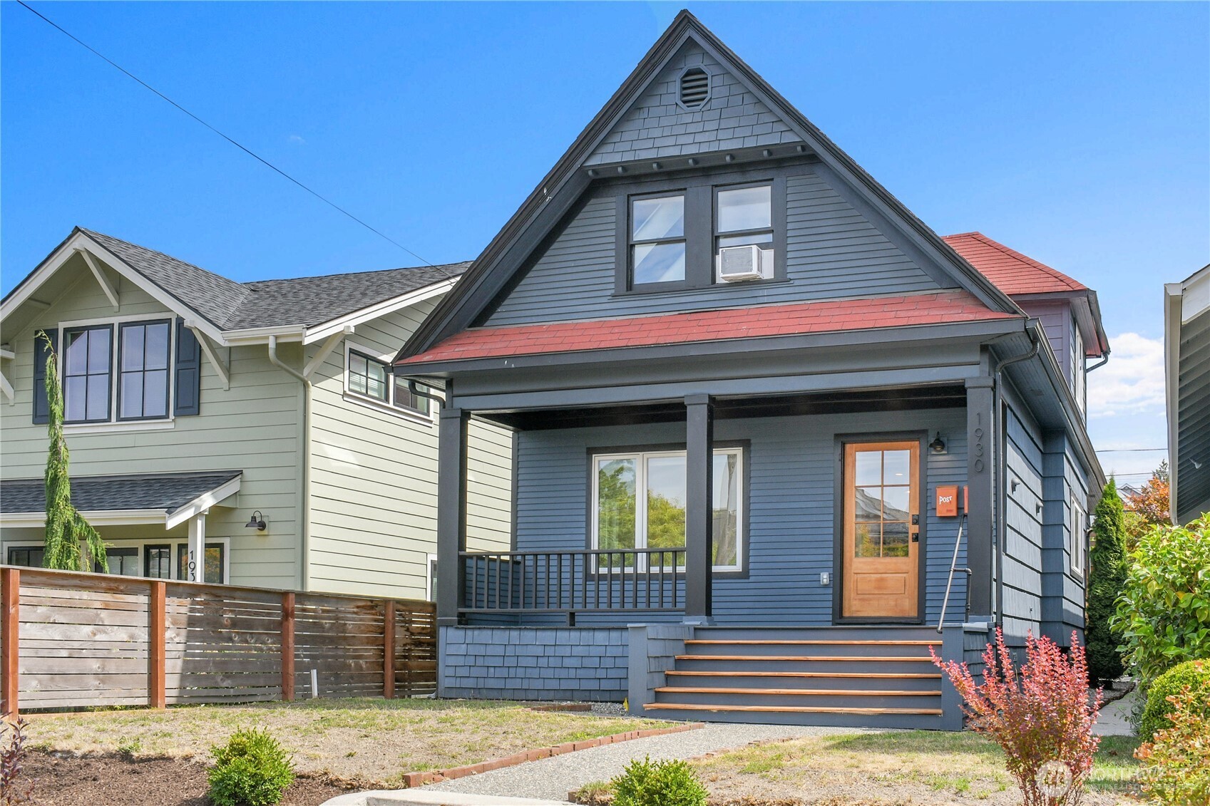 a front view of a house