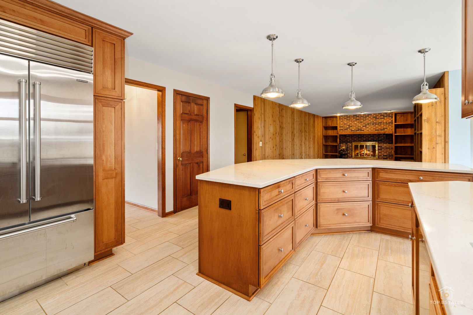 225 Fairway Drive Prospect Heights, IL 60070 - Photo 19 of 57 a kitchen with stainless steel appliances granite countertop a stove a sink and a refrigerator