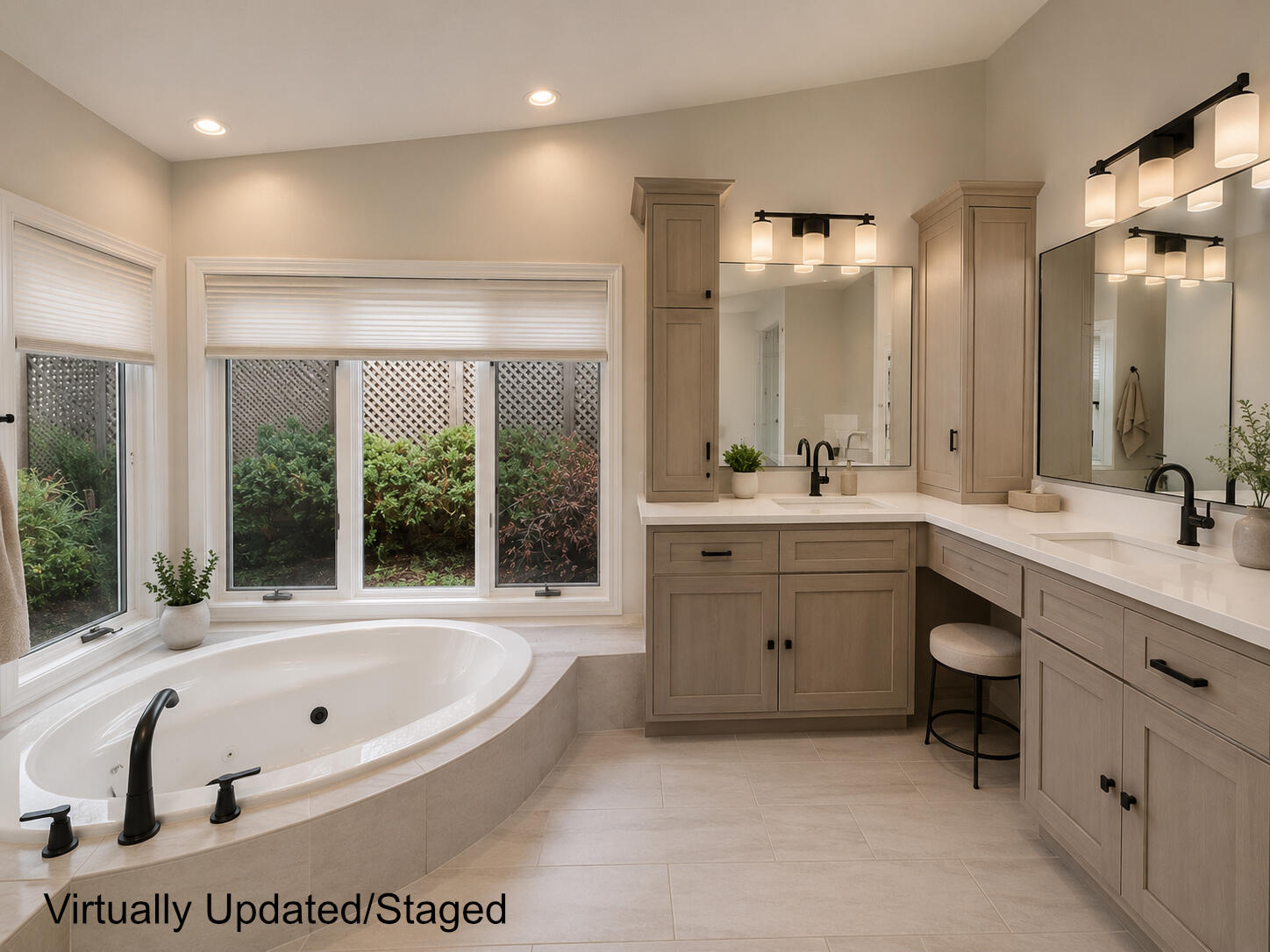 17871 North Fruitport Road Spring Lake, MI 49456 - Photo 14 of 38 Primary Bath Virtually Staged