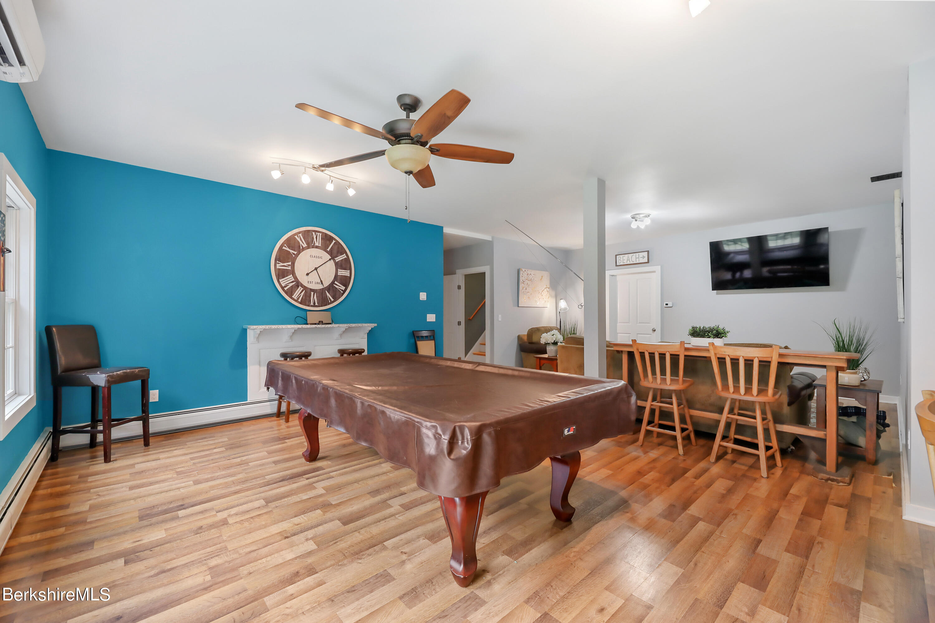 71 Goose Pond Road Tyringham, MA 01238 - Photo 32 of 43 a room with furniture pool table and window