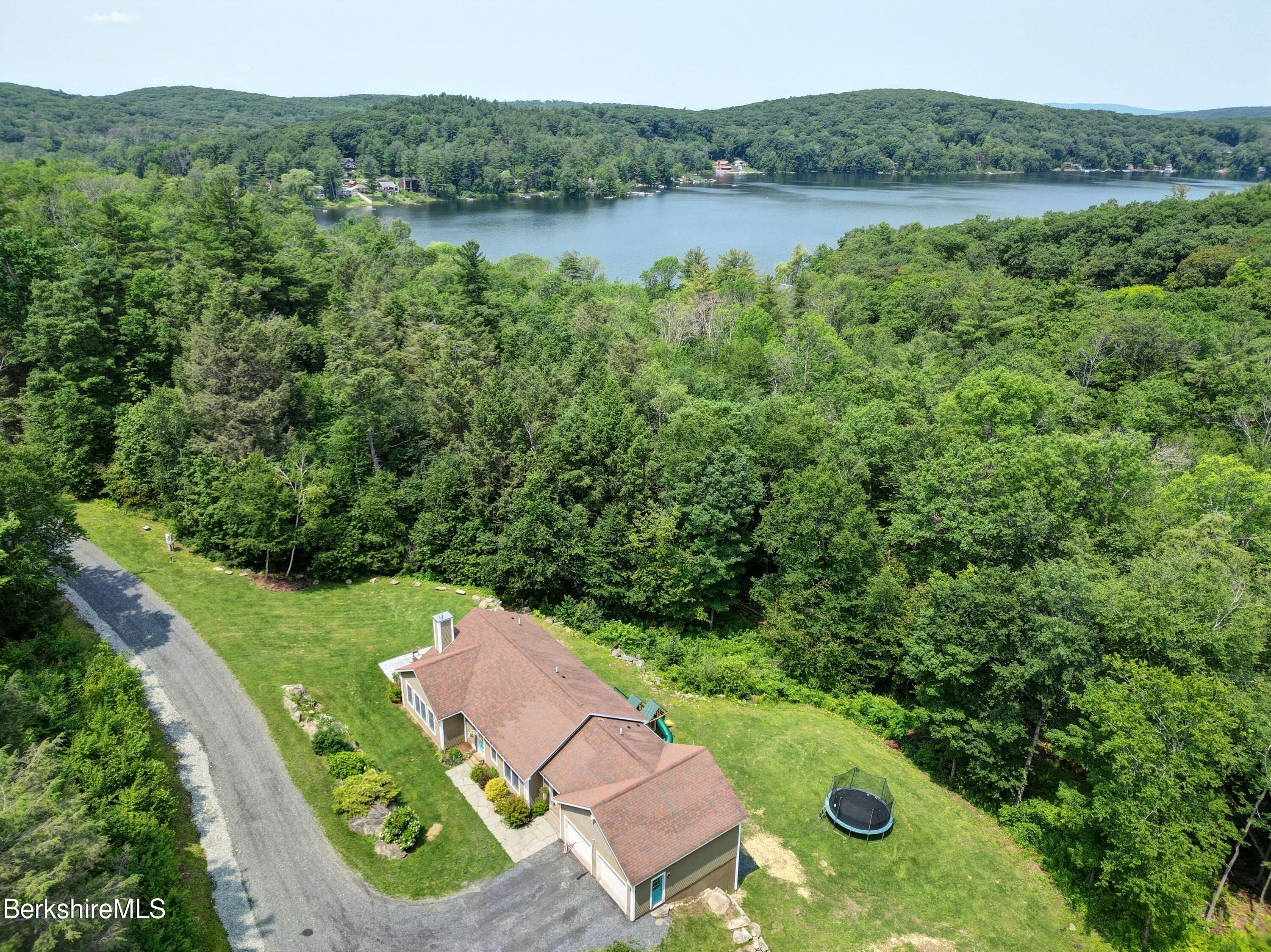 71 Goose Pond Road Tyringham, MA 01238 - Photo 39 of 43 an aerial view of a house