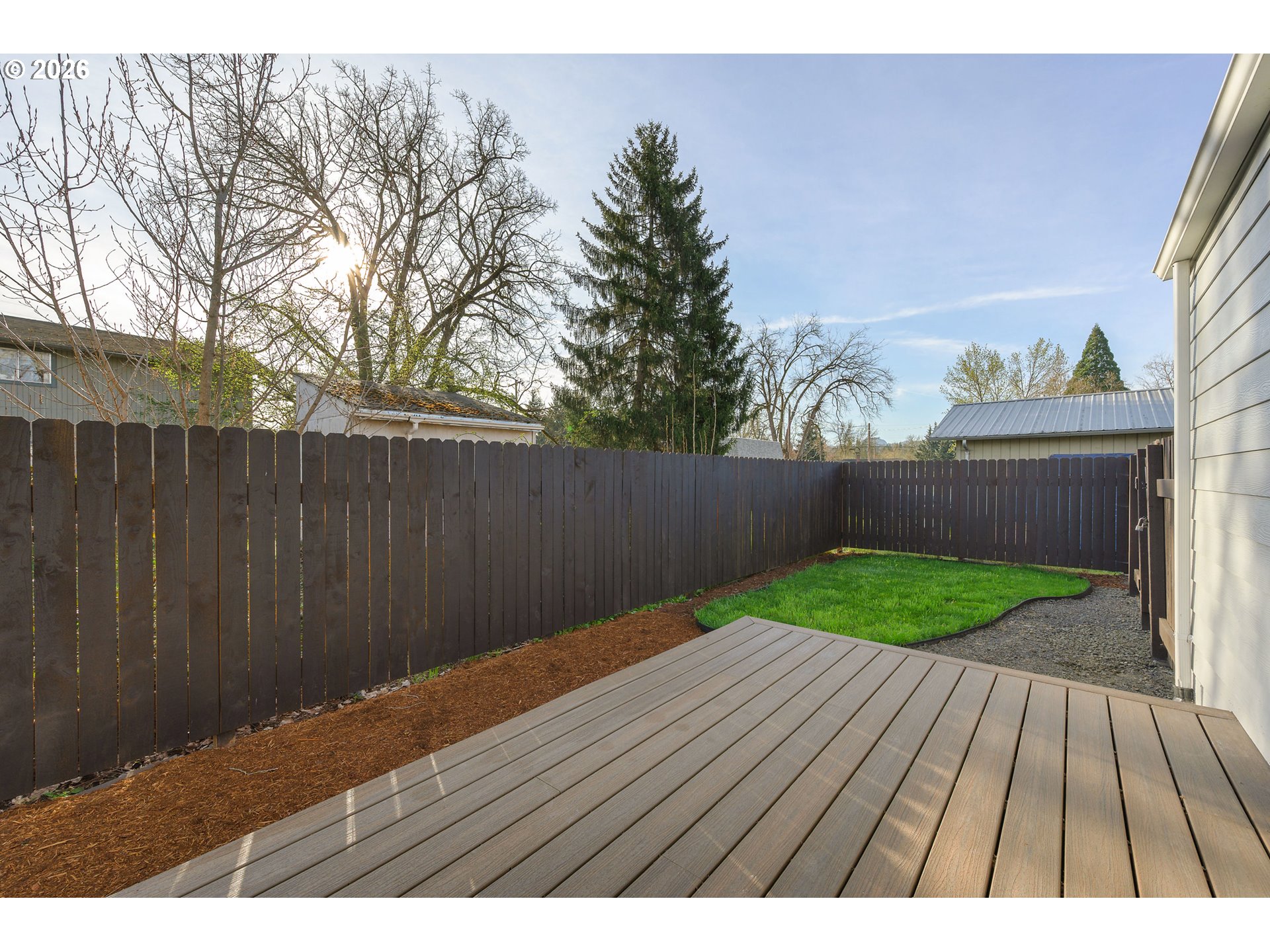 1243 Hayes Street Eugene, OR 97402 - Photo 43 of 48 a view of backyard with wooden floor