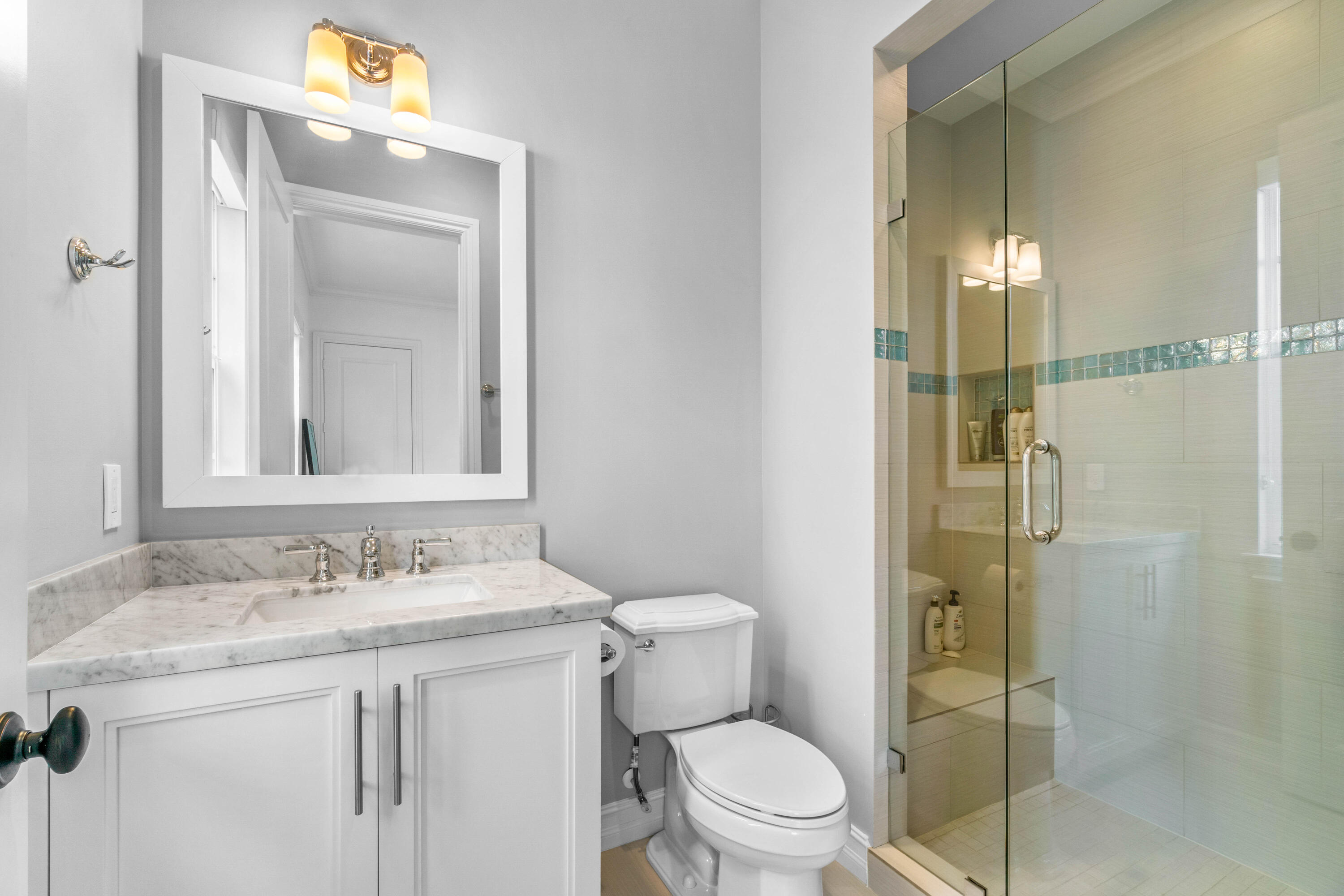 308 West Cannery Row Circle Delray Beach, FL 33444 - Photo 9 of 23 a bathroom with a sink vanity mirror and toilet