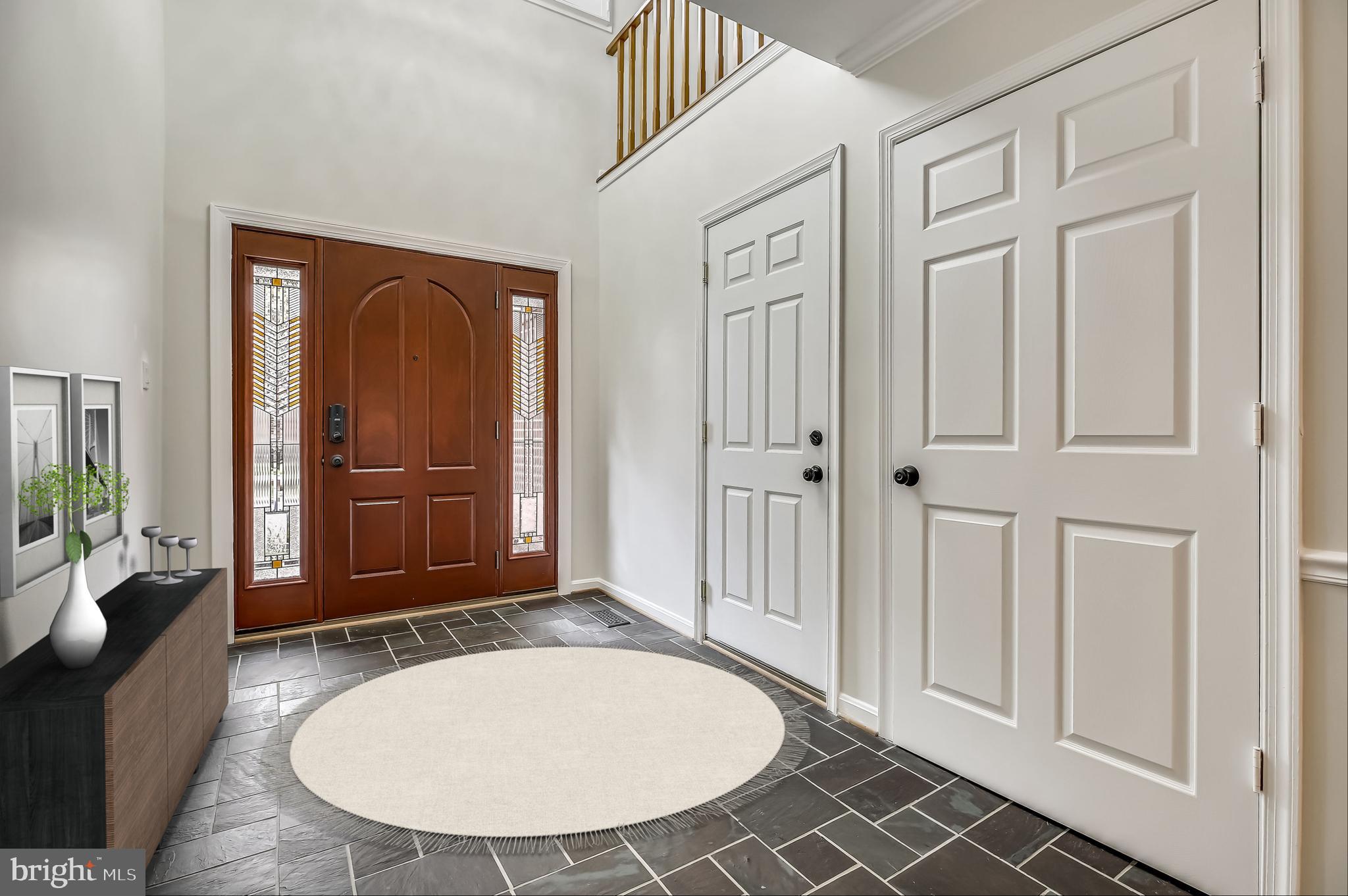Light-Filled Two Story Foyer