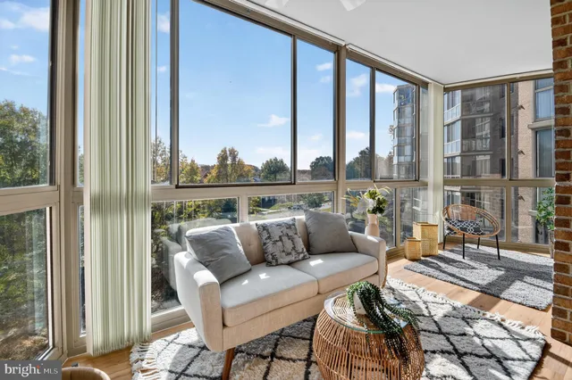 a roof deck with couch