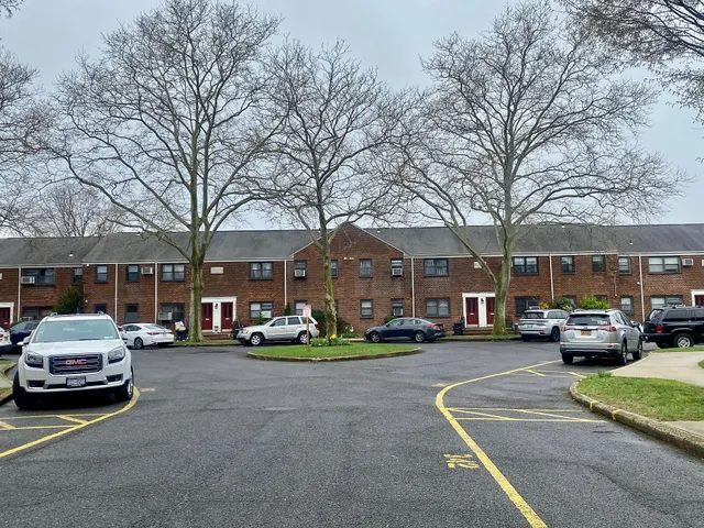 a car parked in front of a building