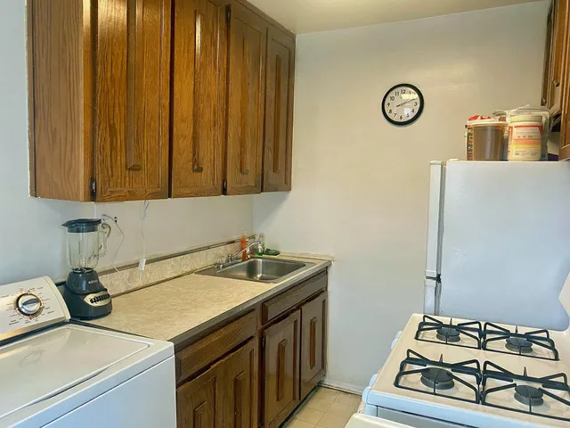a utility room with a sink