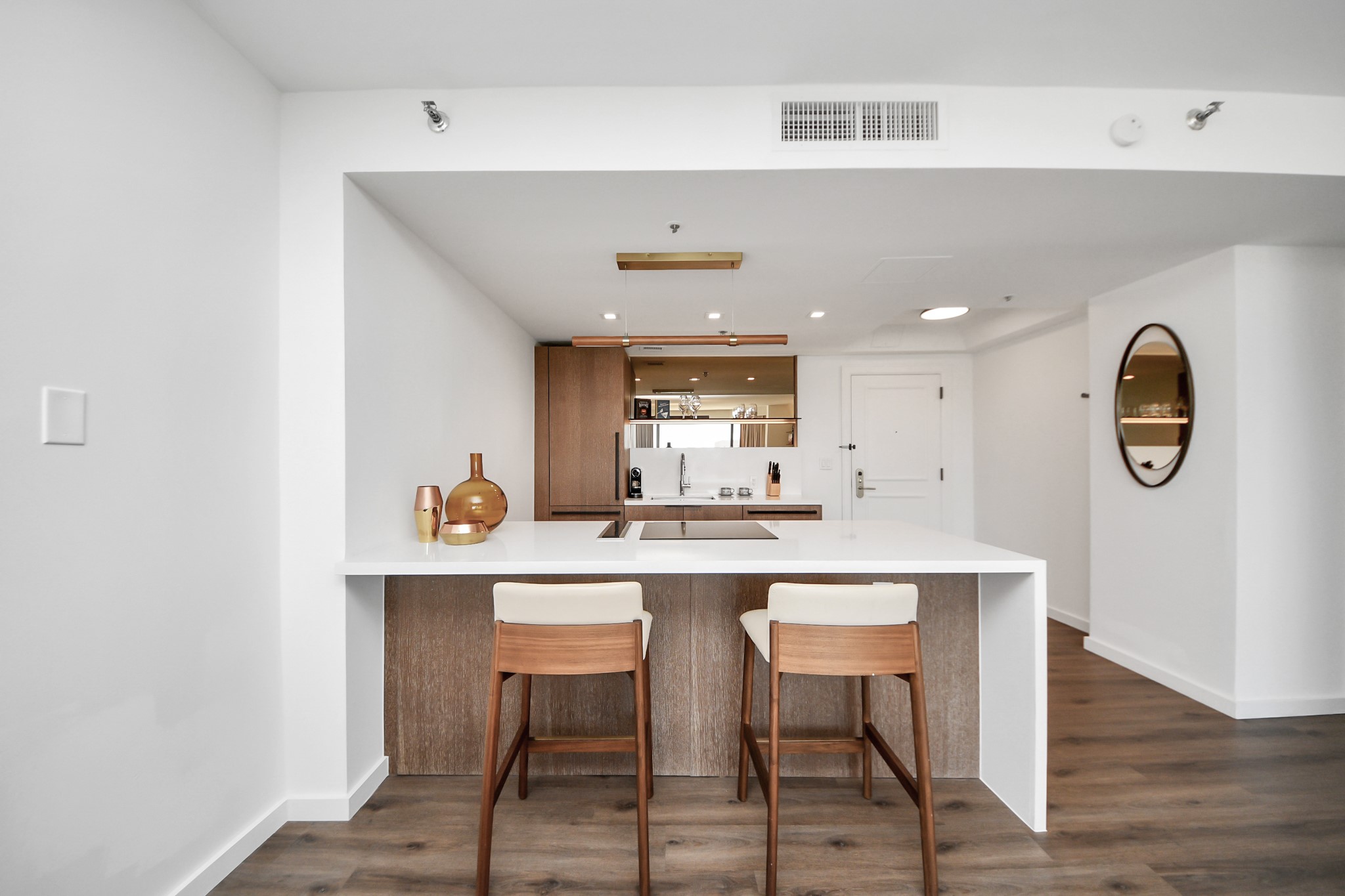 1300 Lamar Street, Unit T8 Houston, TX 77010 - Photo 5 of 48 a kitchen with a dining table chairs and wooden floor