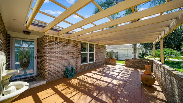 a view of lake with green space