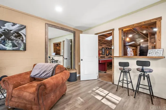 a view of a room with chairs