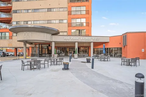 a front view of a building