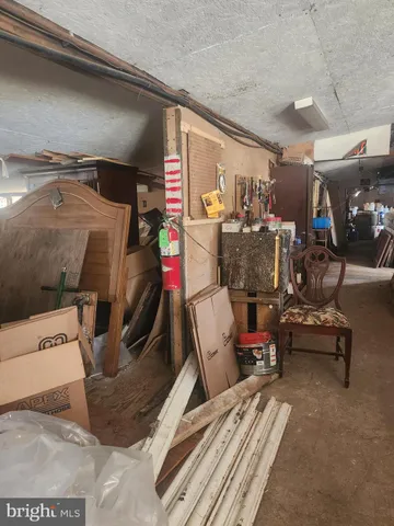 a bedroom with furniture