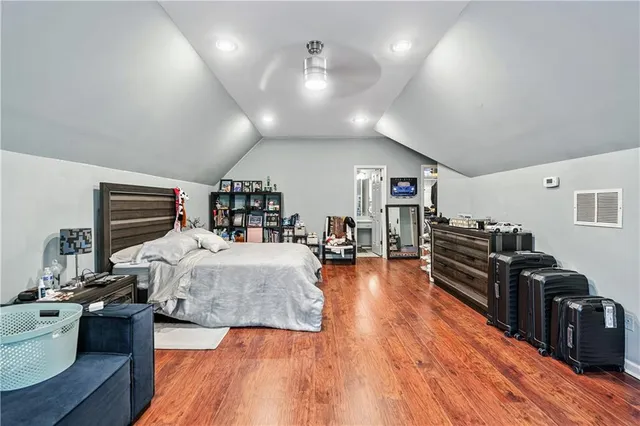 a kitchen with a sink and a refrigerator
