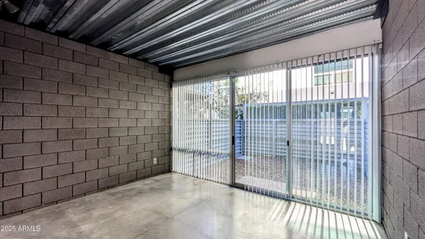 a view of a porch