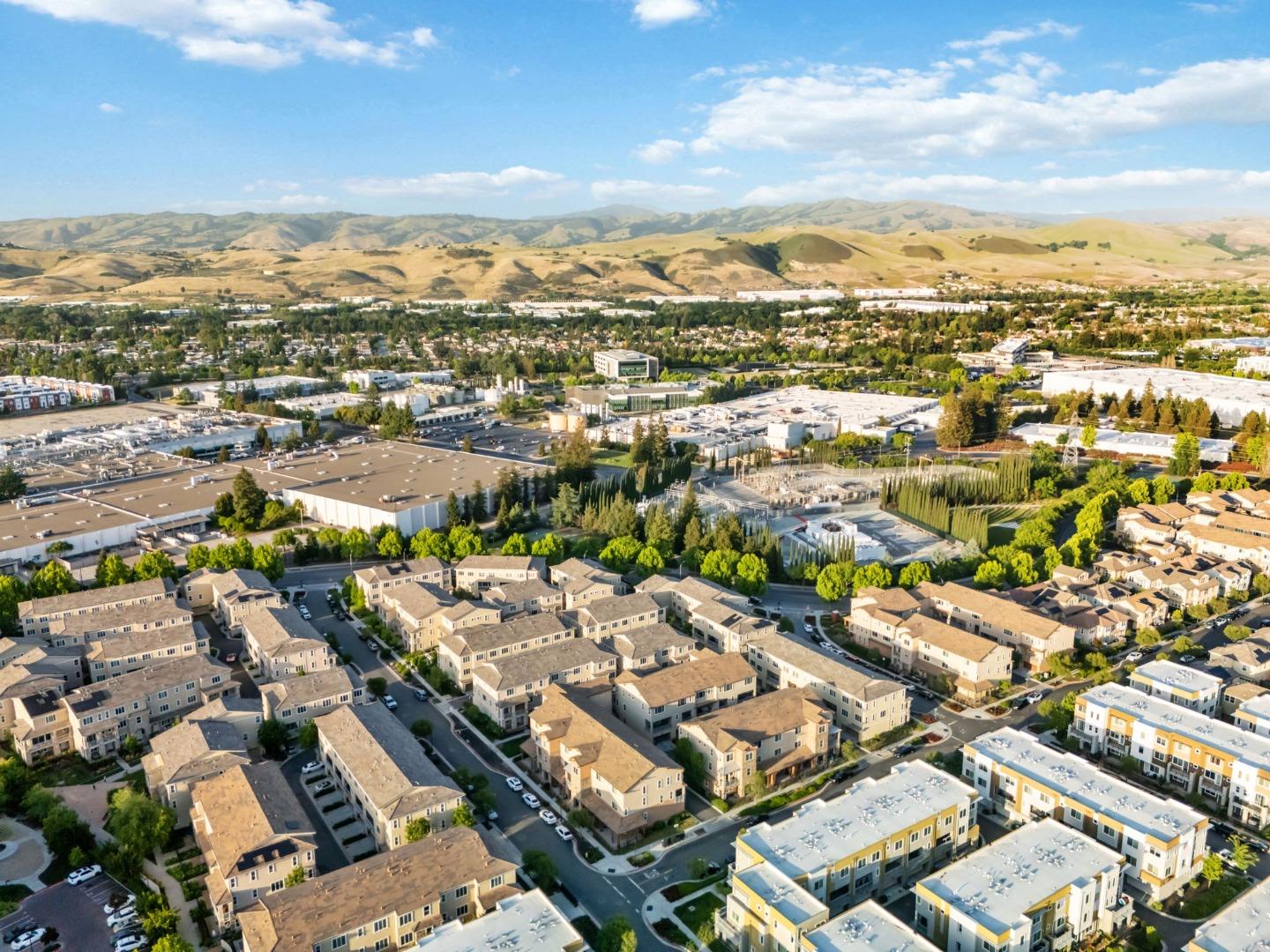 5977 Larkstone Loop San Jose, CA 95123 - Photo 58 of 63 an aerial view of residential houses with outdoor space